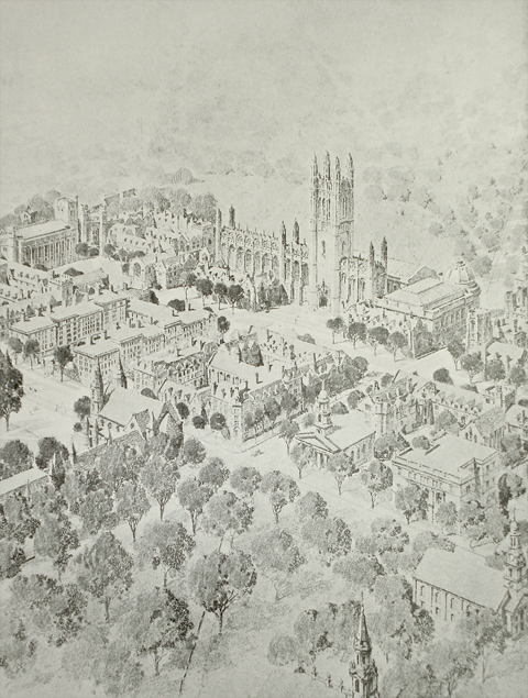 Yale, The New Campus, Aerial