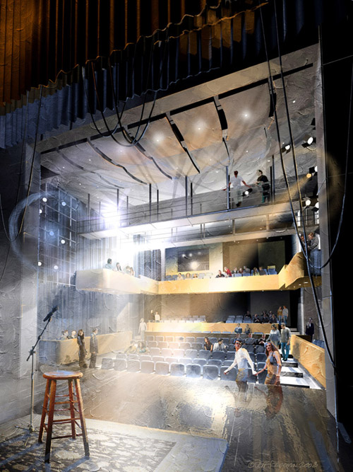 Proposed Theater Interior for The Modern Theater, Boston - CBT Architects