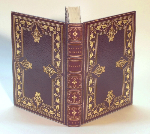Rip Van Winkle (together with "The Legend of Sleepy Hollow"); An Exhibition Binding by Henry W. Stikeman, ca. 1880-1885   © Jeff Stikeman